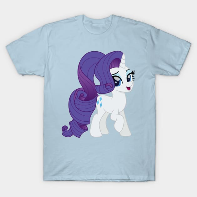 ponytail Rarity T-Shirt by CloudyGlow